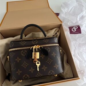 Louis Vuitton Brown and Gold Crossbody Bag